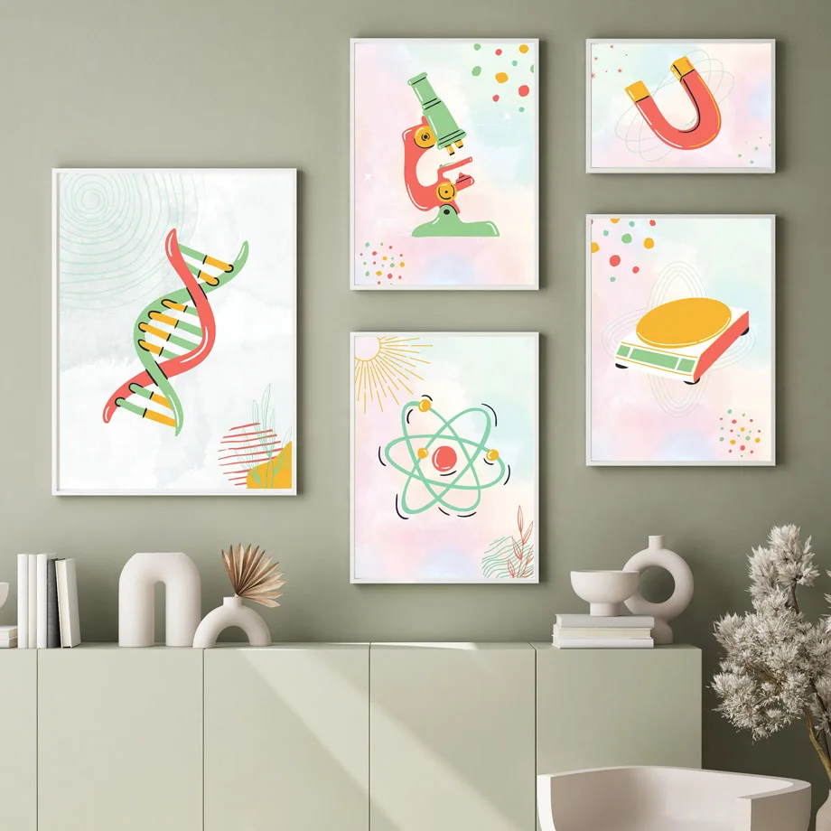 Science Nursery - 1 шт. безрамная картина на холсте: